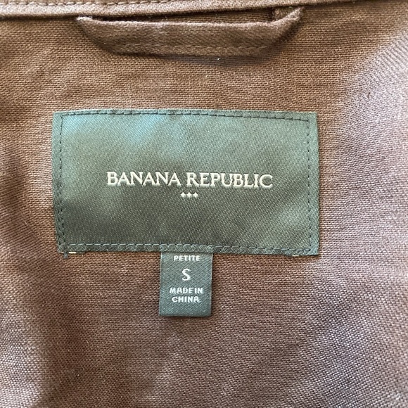 Banana Republic Linen Blend Cinch Waist Jacket NWOT - Picture 7 of 13